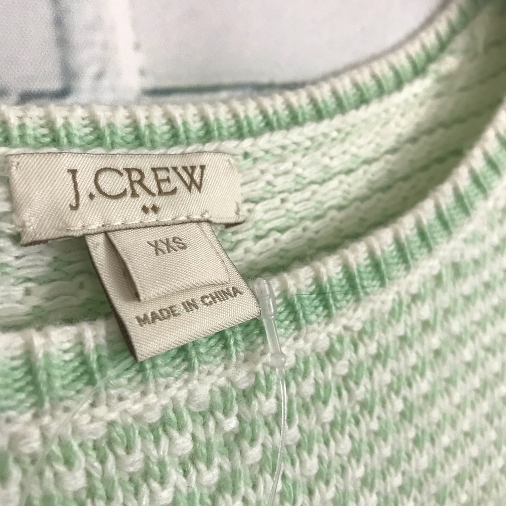 J Crew sweater merino wool XXS green mint light - Picture 7 of 8